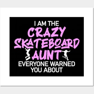 crazy skateboard aunt Posters and Art